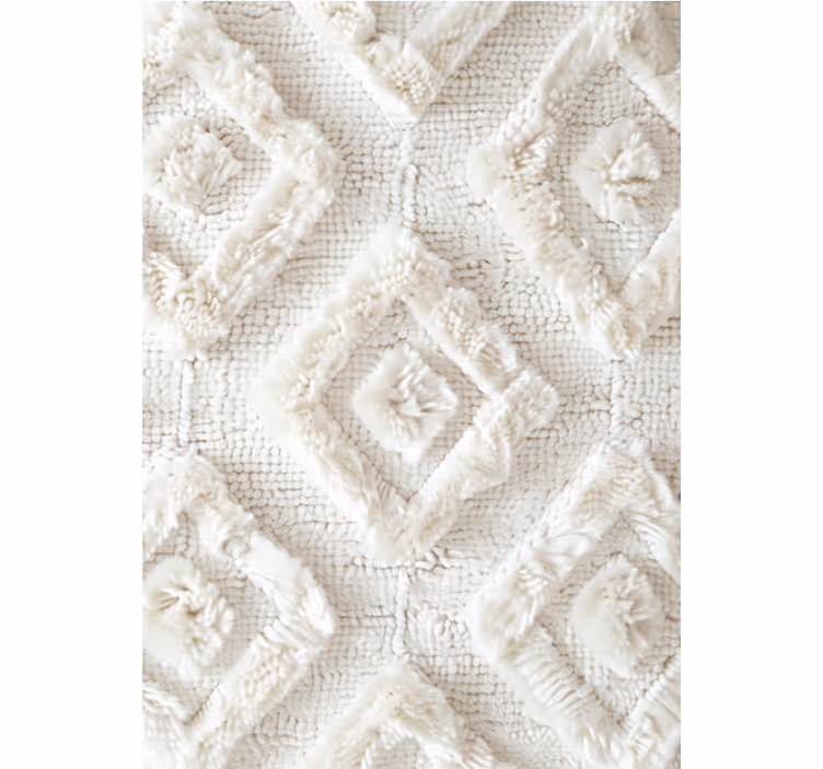 Store enrouleur blanc motif losanges - TenStickers