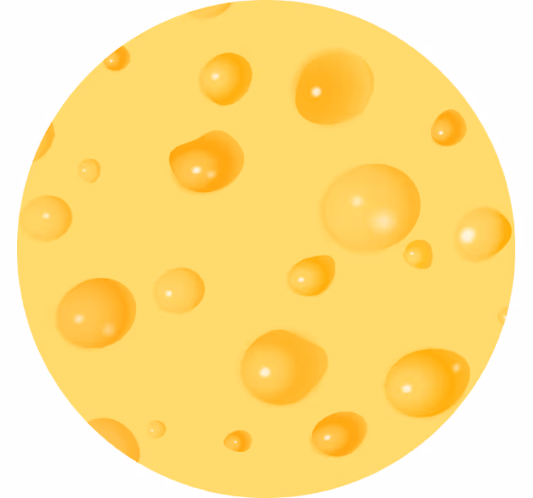 Store enrouleur jaune fromage suisse - TenStickers