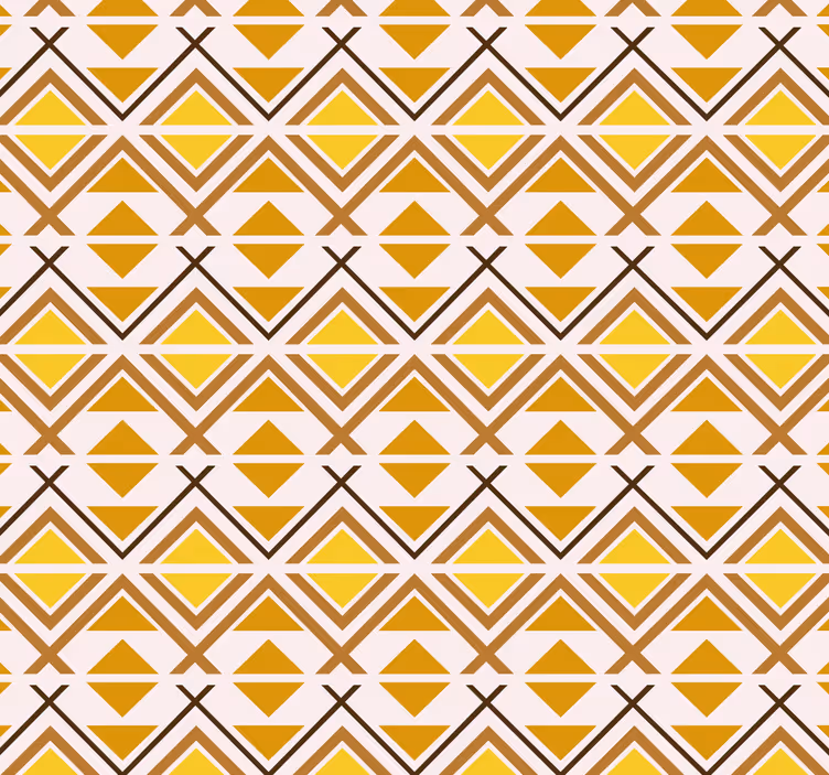 Store enrouleur jaune design graphique géométrique - TenStickers