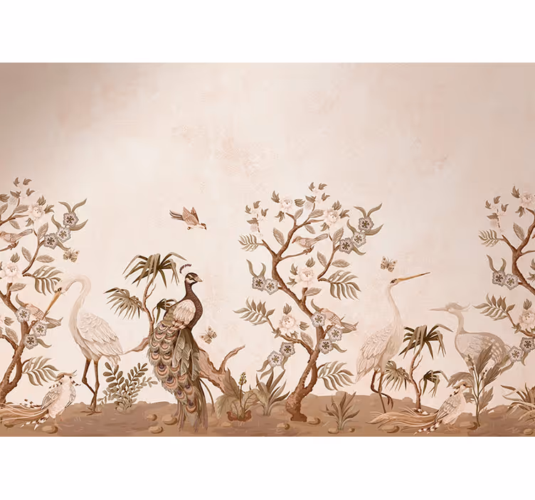 Store enrouleur beige faune vintage - TenStickers