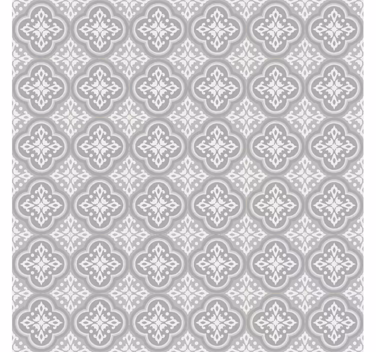 Store enrouleur gris carreaux hydrauliques gris - TenStickers
