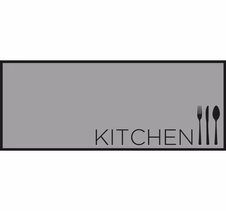 Store enrouleur gris texte de cuisine gris - TenStickers