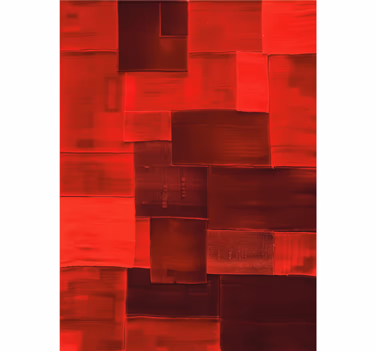 Store enrouleur rouge motif reconstruit - TenStickers