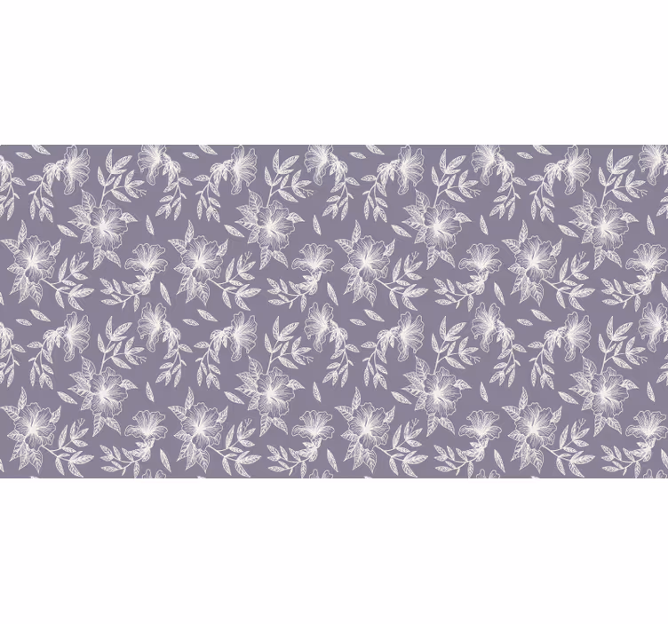 Store enrouleur violet fleurs lilas - TenStickers