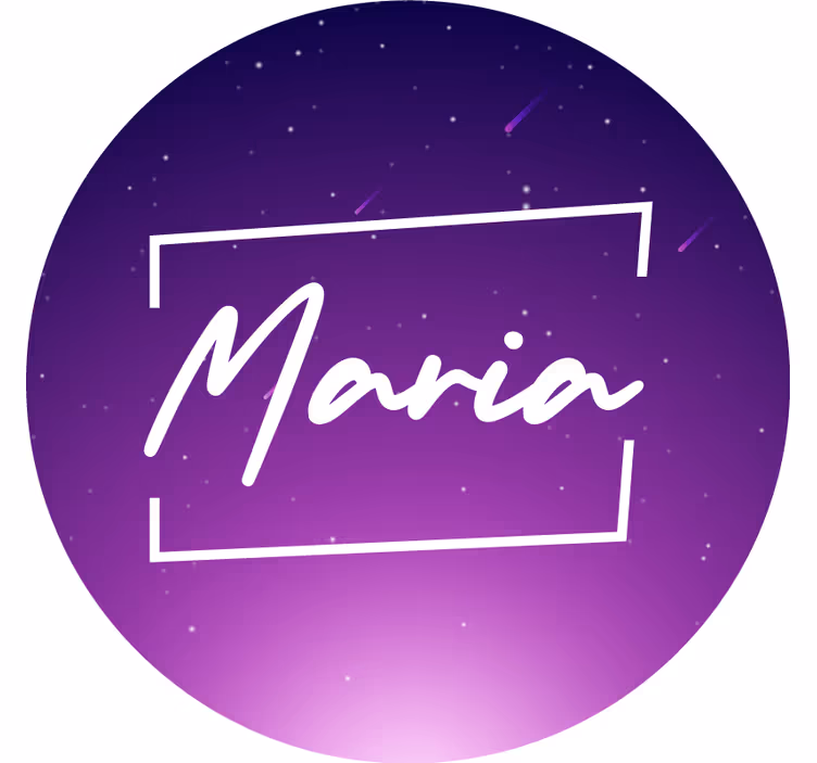 Store enrouleur violet galaxie avec nom - TenStickers
