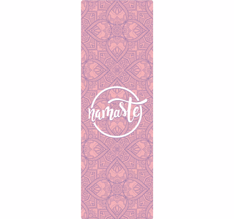 Store enrouleur violet méditation yoga - TenStickers