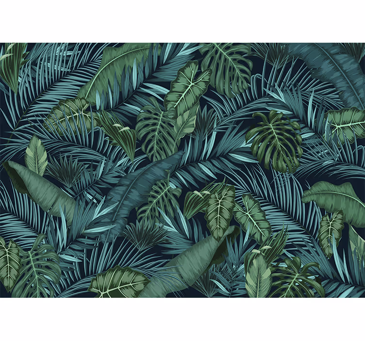 Store enrouleur salon motif jungle - TenStickers