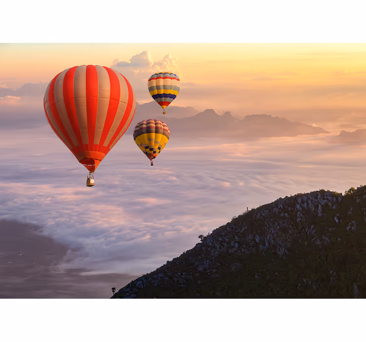 Store enrouleur salon ballons de baudruche dans le ciel - TenStickers