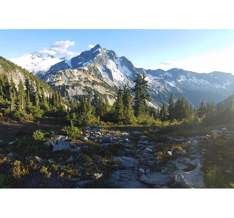 Store enrouleur salon paysage de montagne magnifique - TenStickers