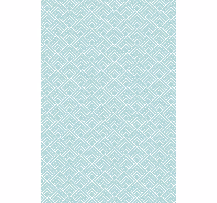 Store enrouleur bleu lignes zigzag bleu clair - TenStickers