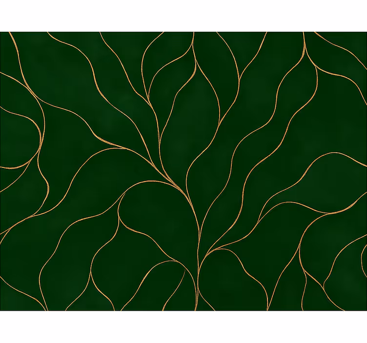 Store enrouleur moderne texture marbre vert et or - TenStickers