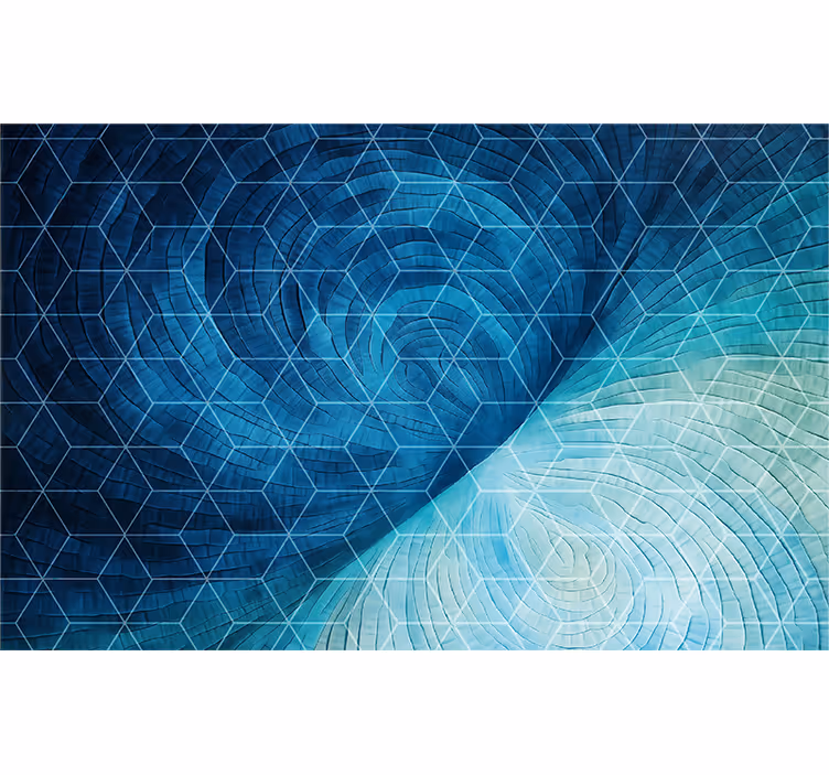 Store enrouleur bleu fond bleu abstrait - TenStickers