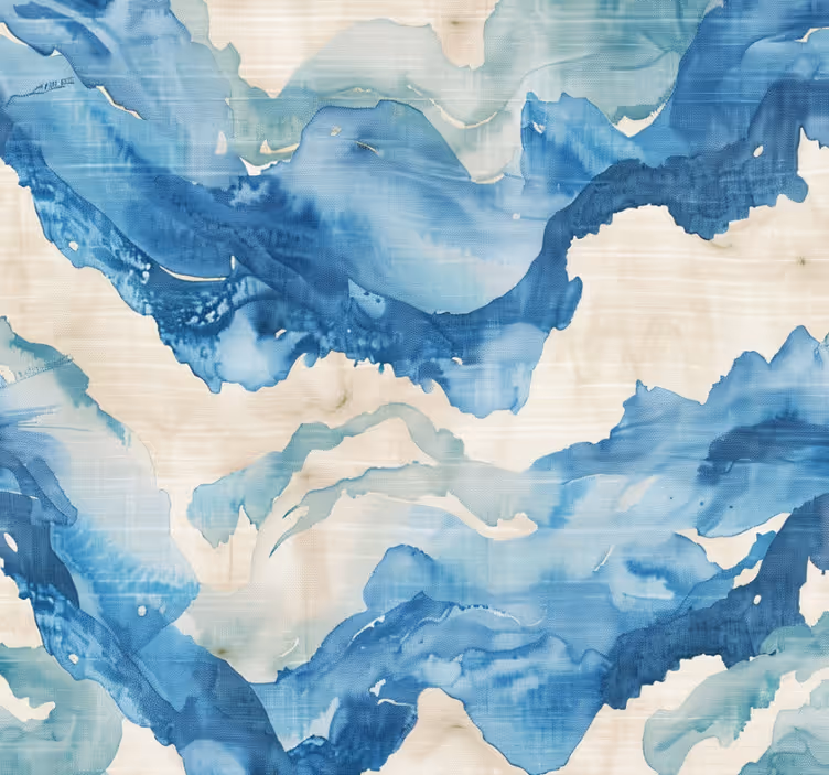 Store enrouleur bleu vagues marbrées - TenStickers