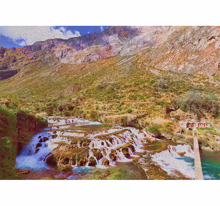Store enrouleur salon chutes de huancaya - TenStickers
