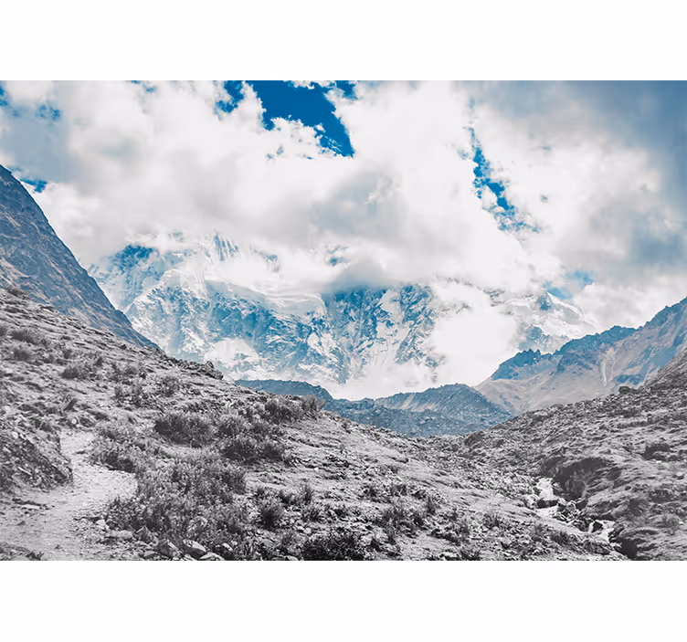 Store enrouleur salon pass salkantay enneigé - TenStickers