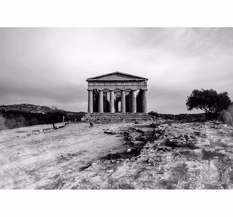 Store enrouleur salon vallée des temples sicile - TenStickers