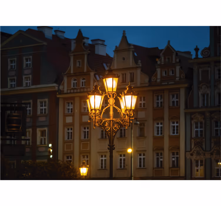 Store enrouleur salon wrocław au crépuscule - TenStickers