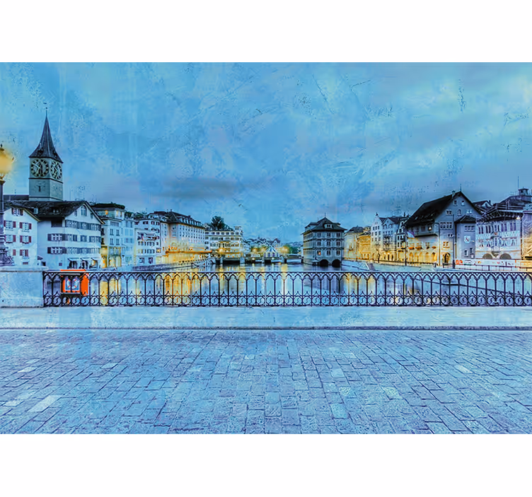 Store enrouleur salon nuit froide à zürich - TenStickers