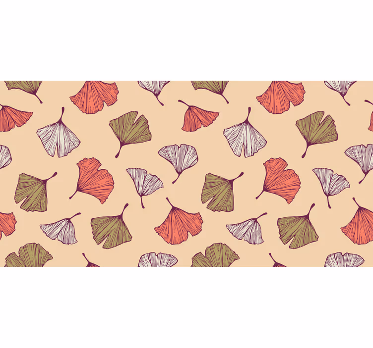 Store enrouleur salon feuilles de ginkgo colorées - TenStickers