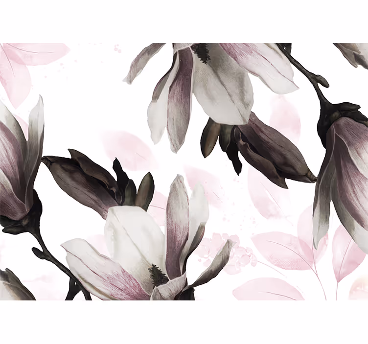 Store enrouleur salon style floral glamour - TenStickers