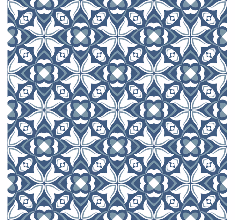 Store enrouleur salon vase bleu moderne style hampton - TenStickers