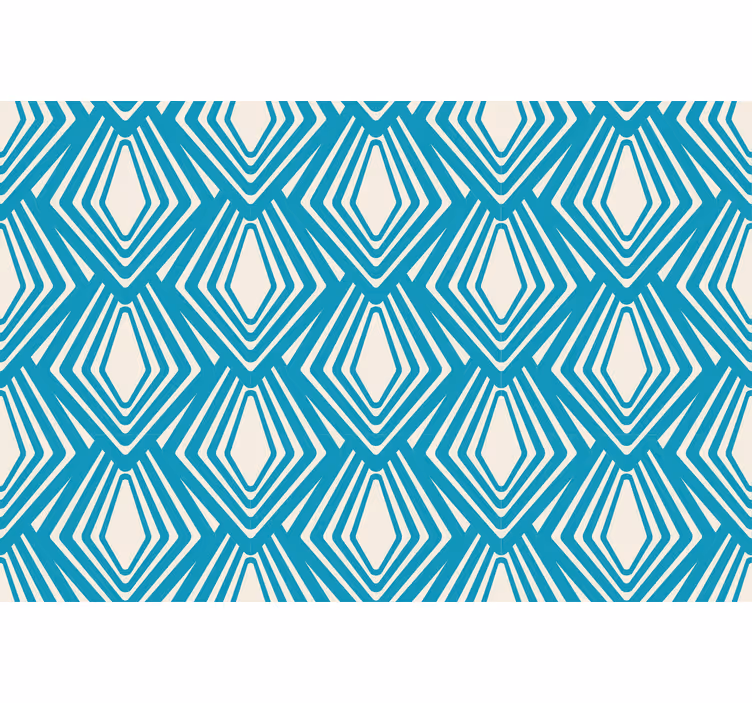 Store enrouleur salon design abstrait bleu minimaliste - TenStickers