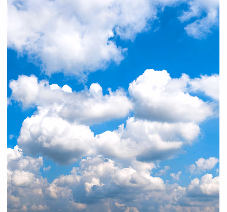 Store enrouleur salon ciel bleu magnifique avec nuages - TenStickers