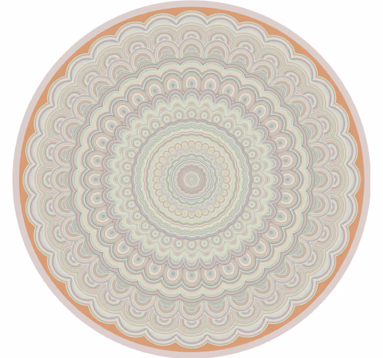 Store enrouleur beige mandala beige circulaire - TenStickers