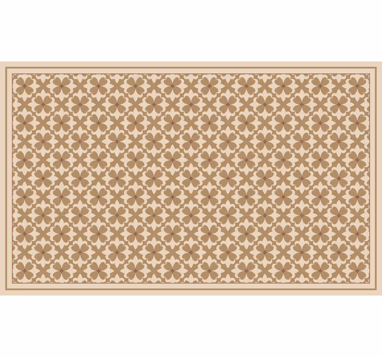 Store enrouleur beige motif carré vintage beige - TenStickers