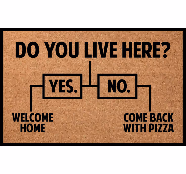 Store enrouleur beige pizza chez vous - TenStickers