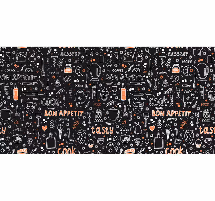 Store enrouleur chambre motif bon appétit - TenStickers