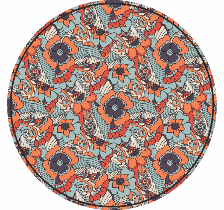 Store enrouleur chambre motif floral cachemire - TenStickers
