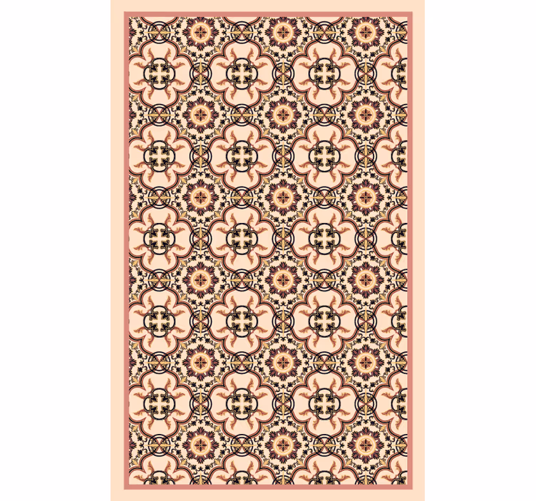 Store enrouleur chambre motifs carreaux vintage - TenStickers