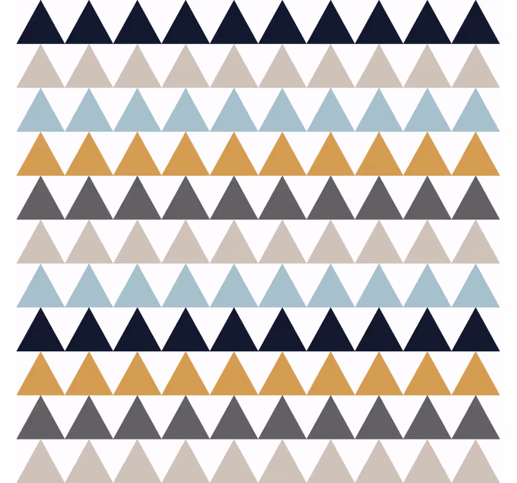 Store enrouleur chambre triangles nordiques sobres - TenStickers