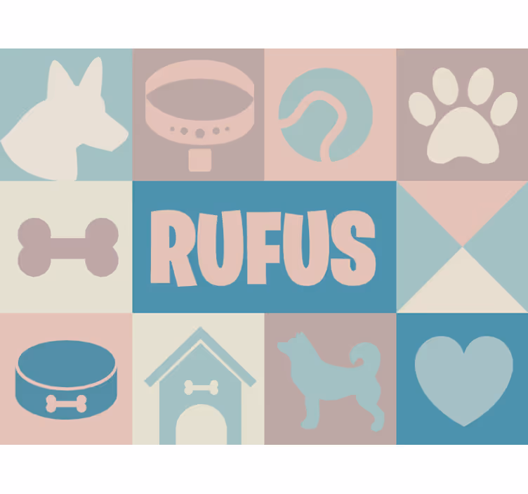Store enrouleur chambre chiens personnalisés - TenStickers
