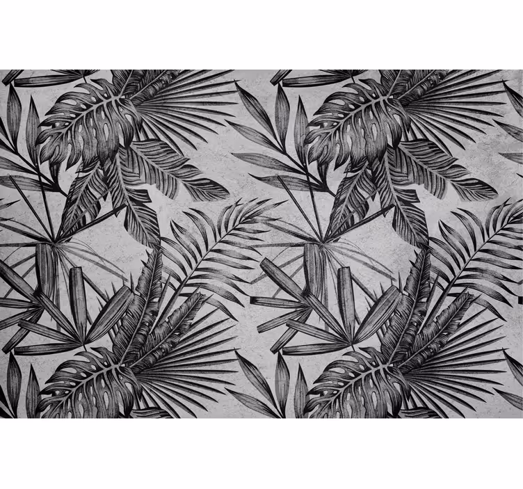 Store enrouleur gris plantes en béton - TenStickers