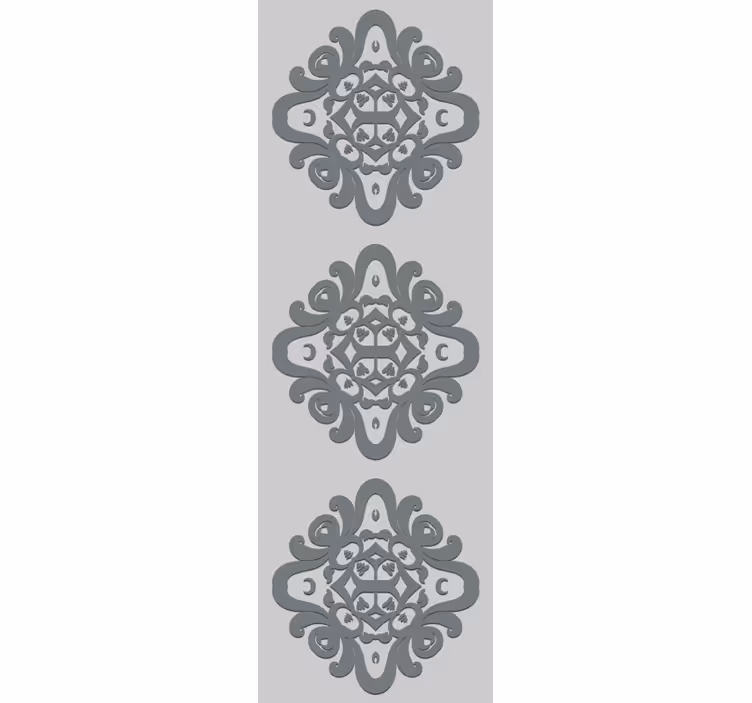 Store enrouleur vintage motifs floraux complexes - TenStickers