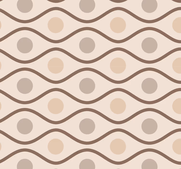 Store enrouleur vintage beige années 70 - TenStickers