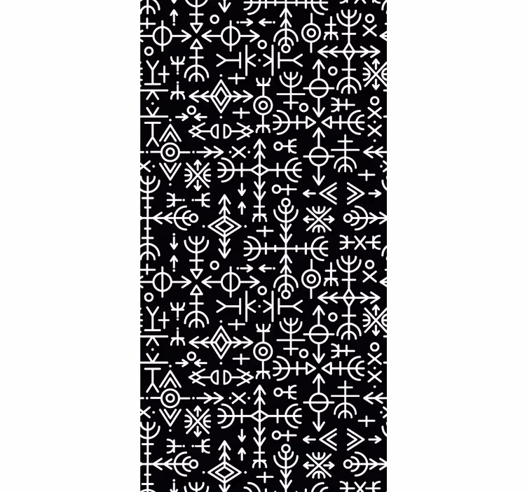 Store enrouleur vintage motifs symboles vikings - TenStickers
