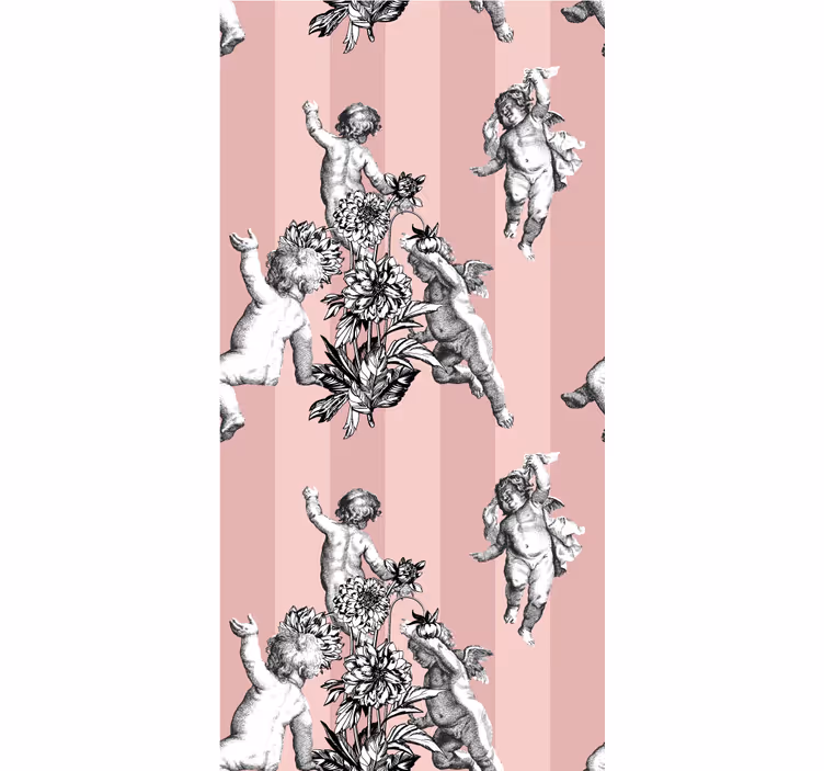 Store enrouleur vintage motif rayé français - TenStickers