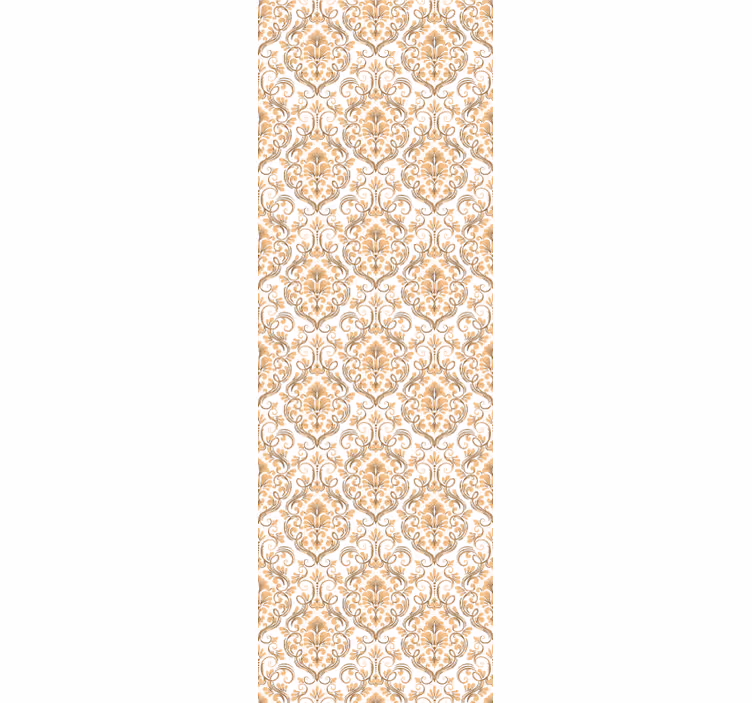 Store enrouleur vintage style mandala blanc et or - TenStickers