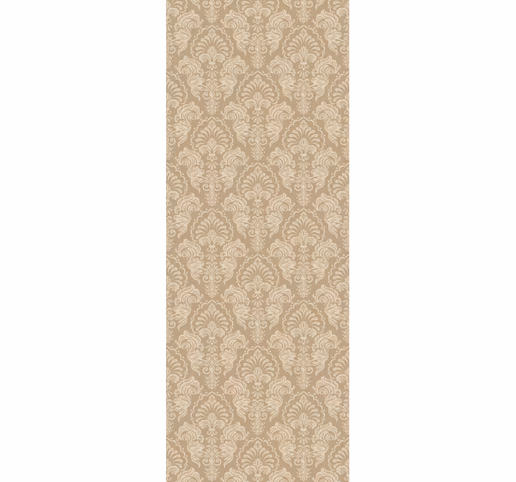 Store enrouleur vintage style damassé beige - TenStickers