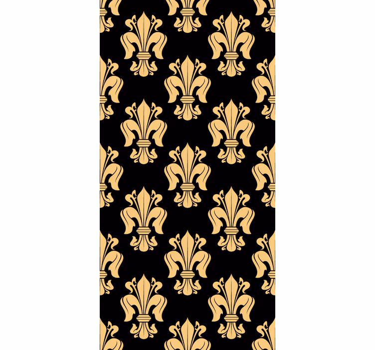 Store enrouleur vintage motif fleur-de-lis - TenStickers