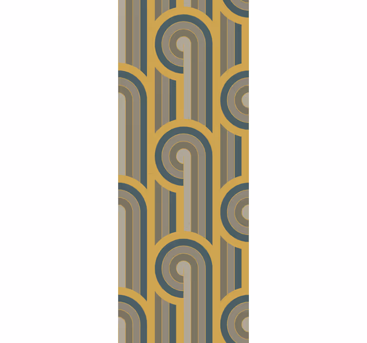 Store enrouleur vintage formes géométriques art déco - TenStickers