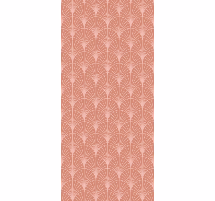 Store enrouleur vintage motif décoratif palmiers or rose - TenStickers