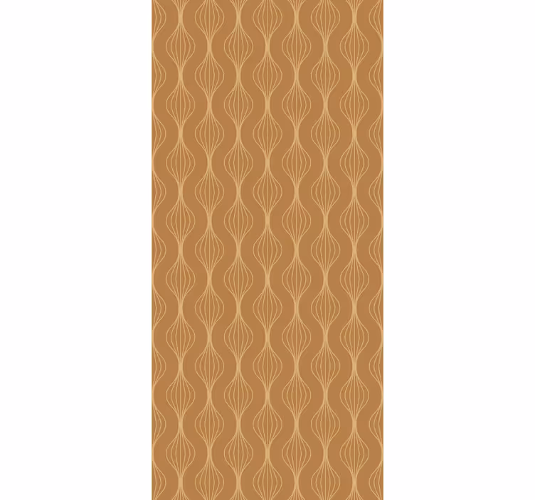 Store enrouleur vintage style décor art lignes dorées - TenStickers