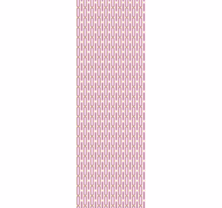 Store enrouleur vintage forme géométrique rose années 70 - TenStickers