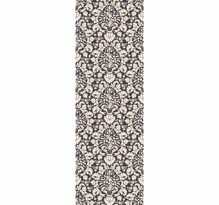 Store enrouleur vintage motif floral détaillé - TenStickers