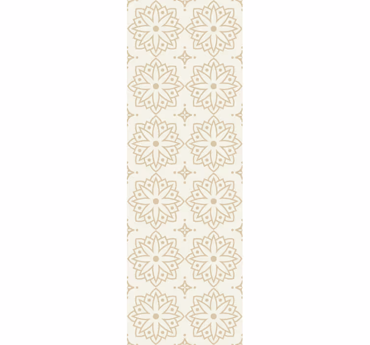 Store enrouleur vintage motif mandala crème - TenStickers