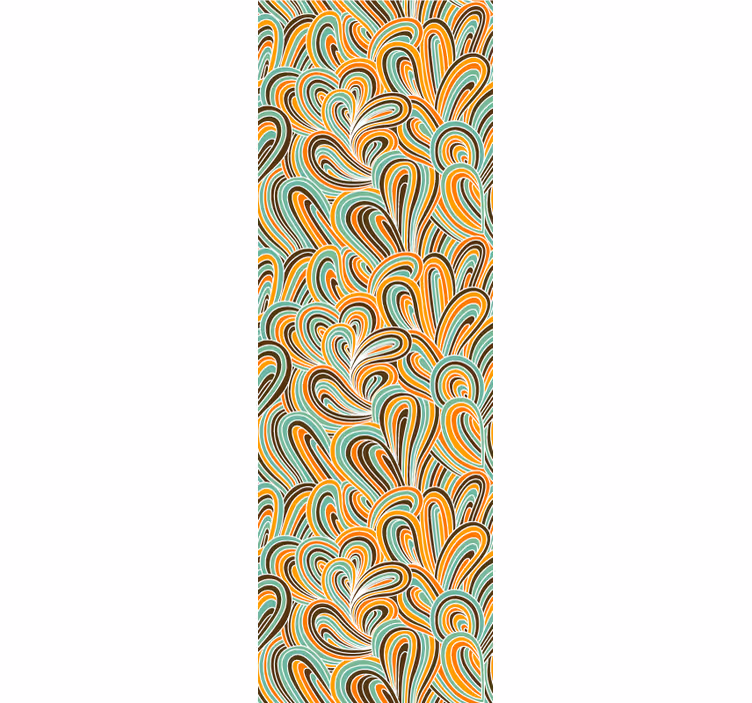 Store enrouleur vintage vagues de couleurs pop - TenStickers